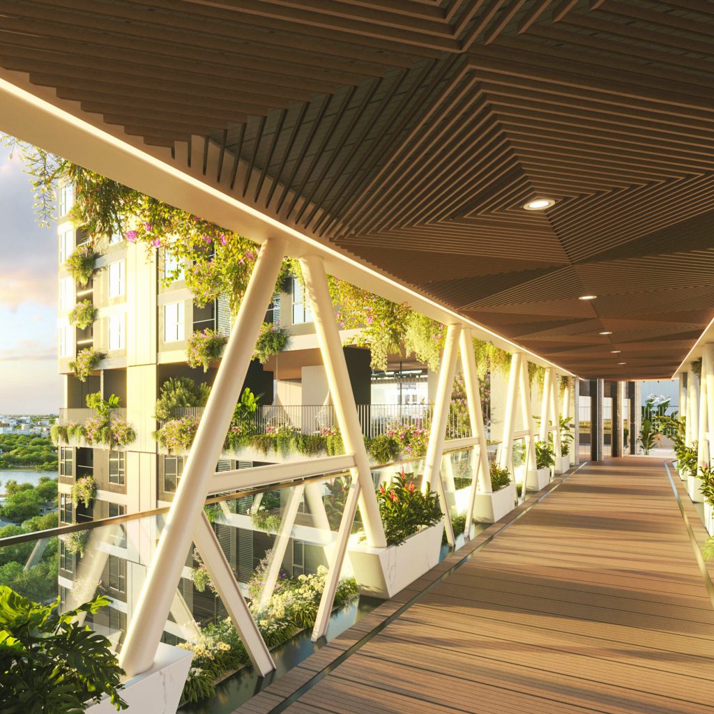 Cầu ánh dương ở căn hộ The Emerald 68