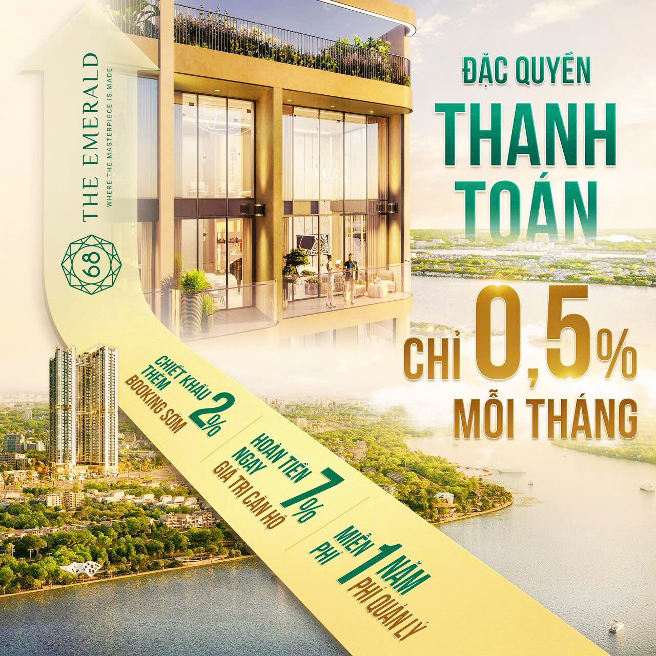 Chính sách hấp dẫn ở dự án The Emerald 68
