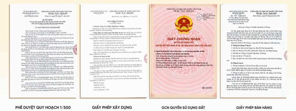 Pháp lý The Emerald 68