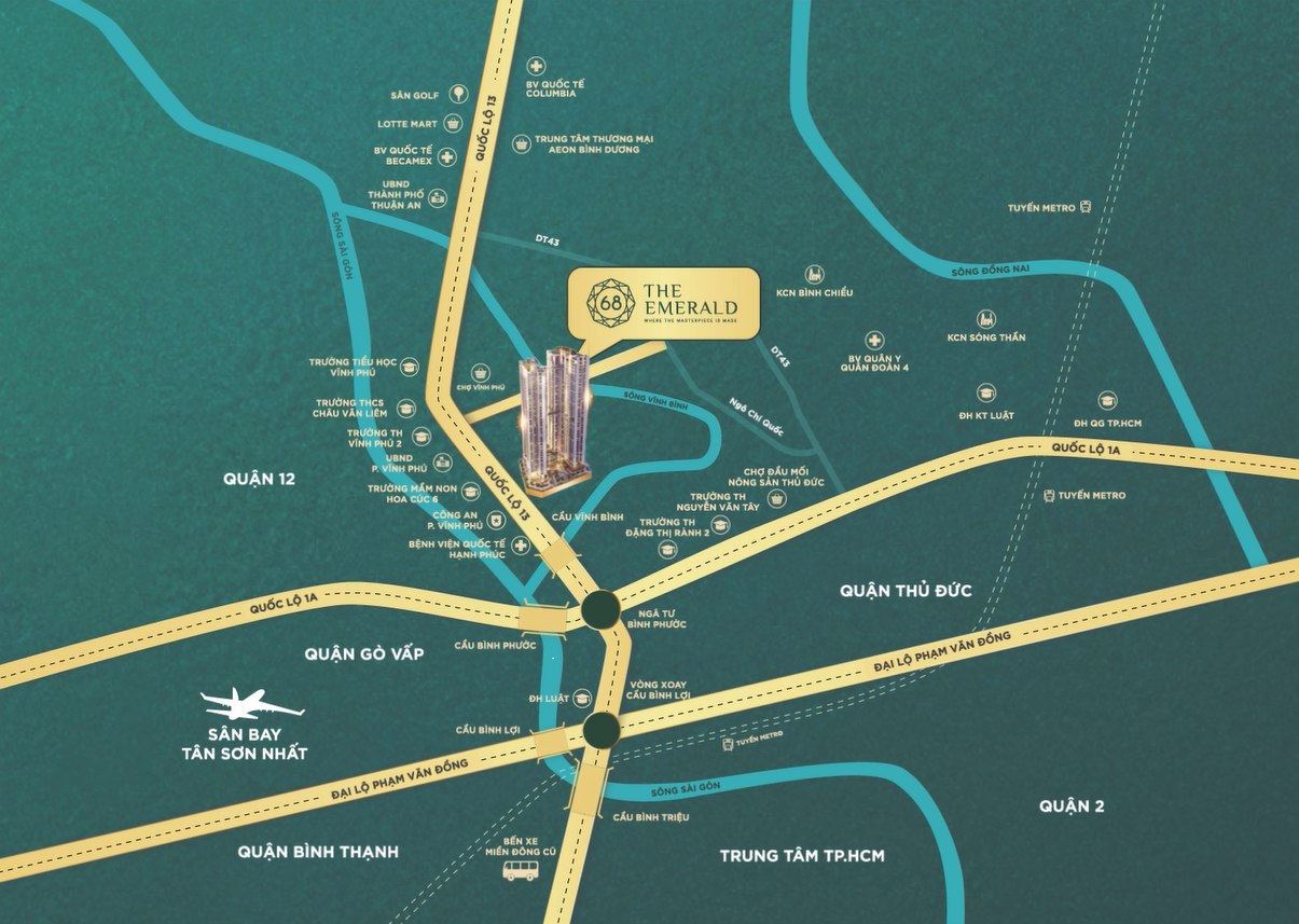 Vị trí The Emerald 68
